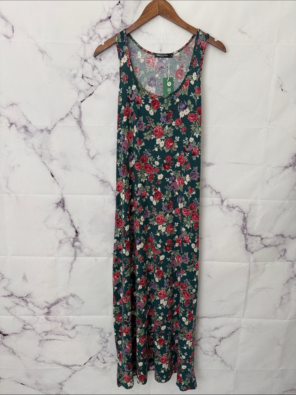 Urban Coco sleeveless Floral maxi dress size medium